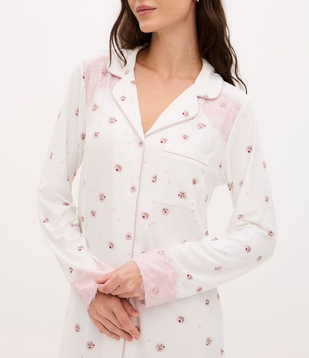 Camisón Americana Peach Touch con Estampa Floral 2