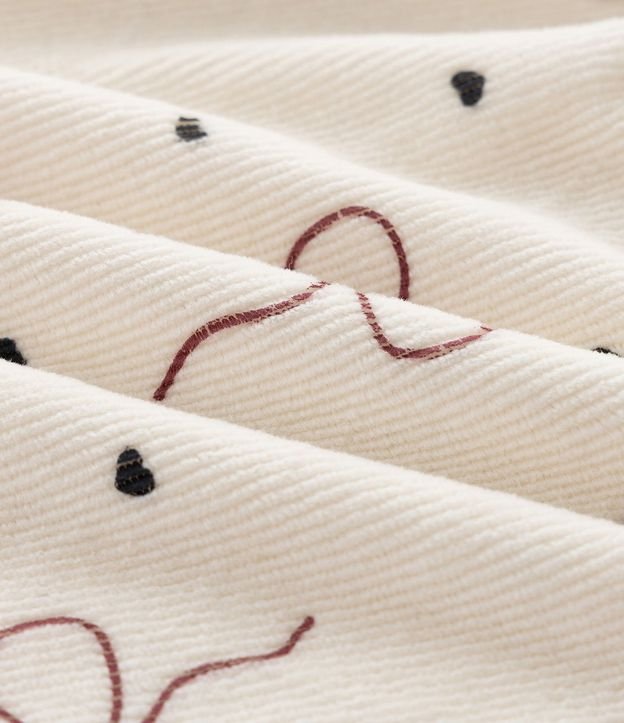 Vestido Infantil en Terciopelo Cotelê con Moñitas y Media-Pantalón – Talle 0 a 18 Meses 11