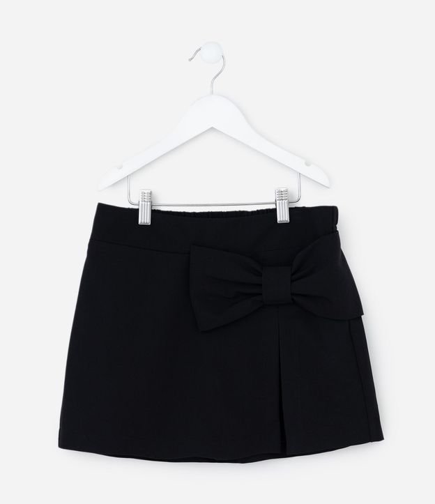 Short Pollera Infantil en Sastrería con Lazo Lateral – Talle 5 a 14 años 2