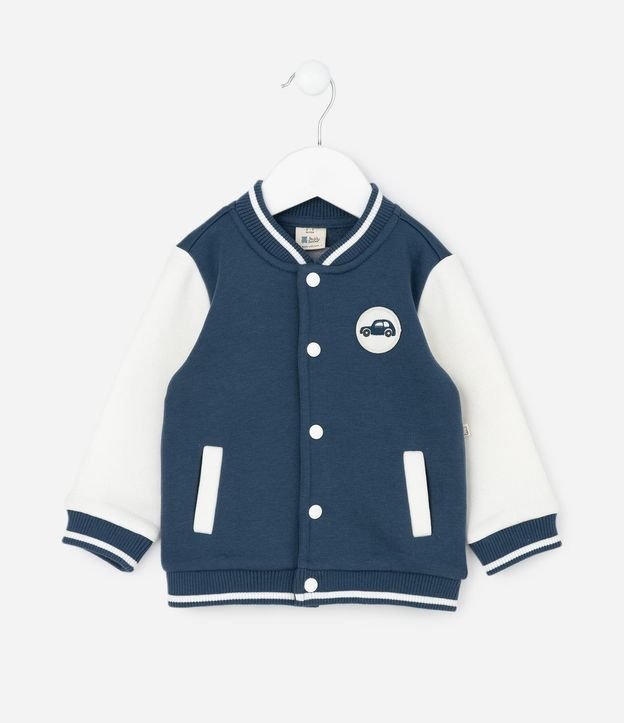 Campera Infantil Bomber con Patch de Carro – Talle 0 a 18 Meses 2