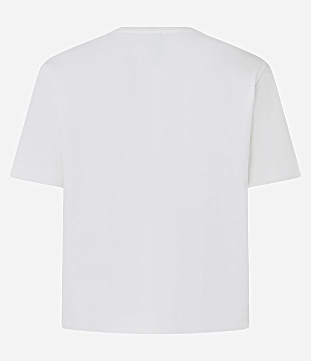Remera T-shirt en Algodón con Lazos en Aplicación de Hotfix 7