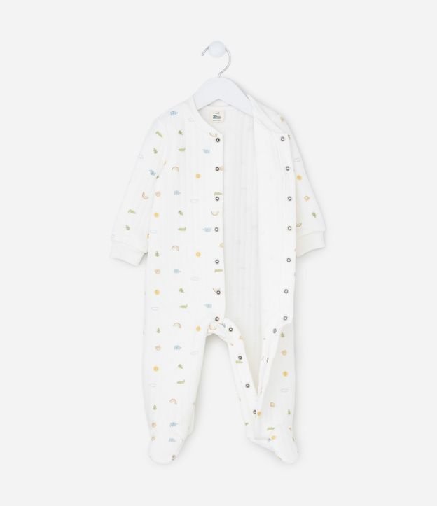 Mono Infantil en Capitoneada con Estampado Mini Icons – Talle RN a 18 Meses 3
