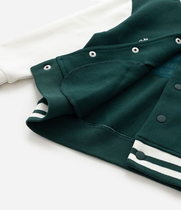 Campera Infantil Bomber en Algodón con Bordado College - Talle 1 A 6 años 10