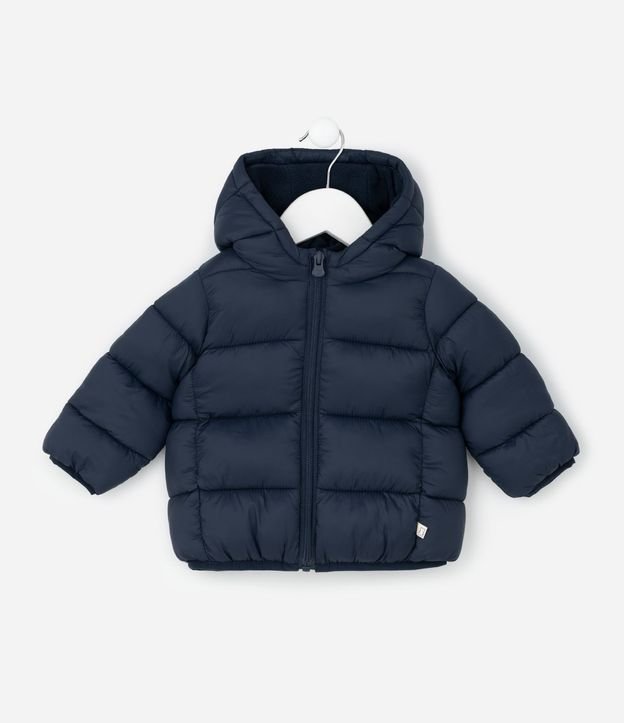 Campera Infantil Puffer con Capucha – Talle 3 a 18 Meses 2