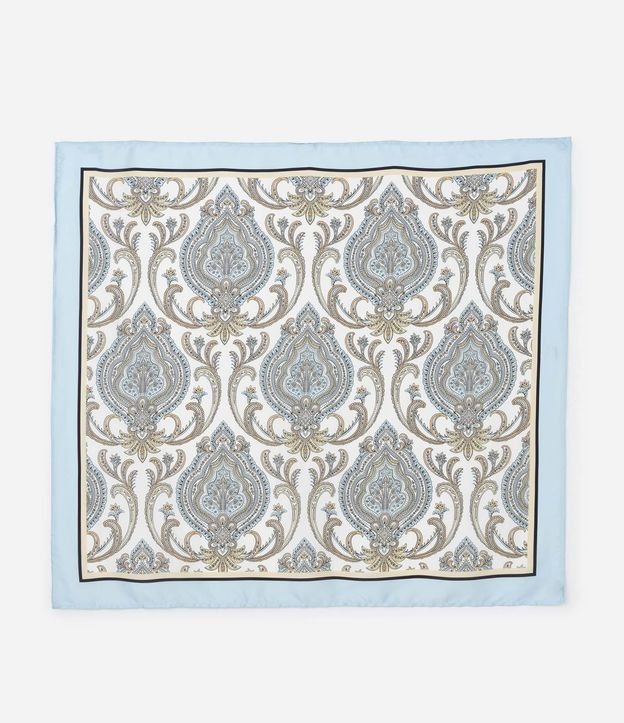 Pañuelo Rectangular en Satén con Estampado Paisley 2