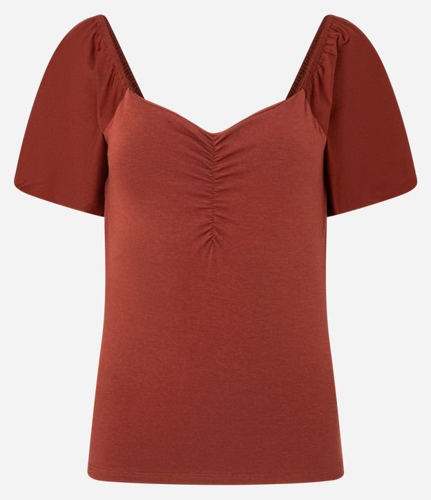 Blusa en Tricolina con Fruncido en el Busto 4