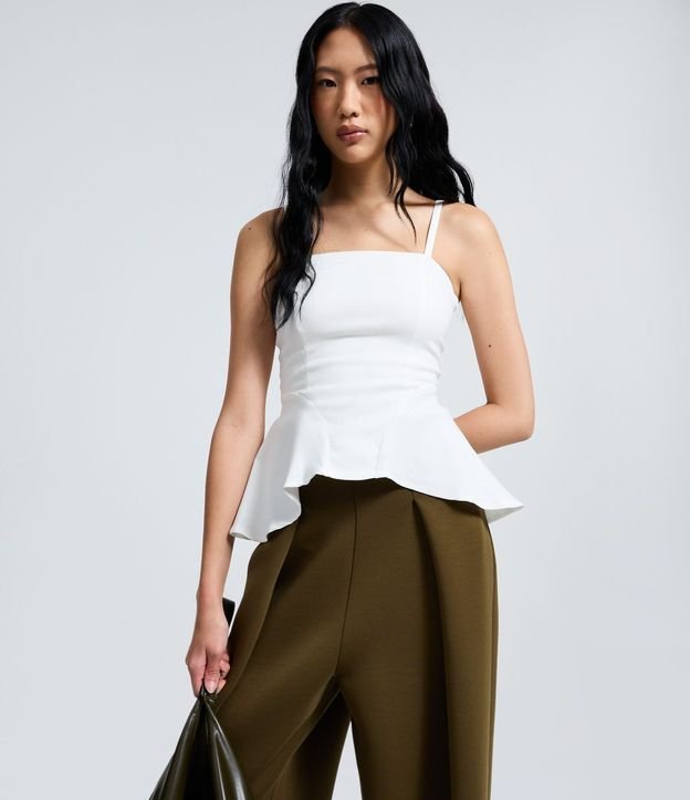 Pantalón Barrel en Algodón con Pliegues 2