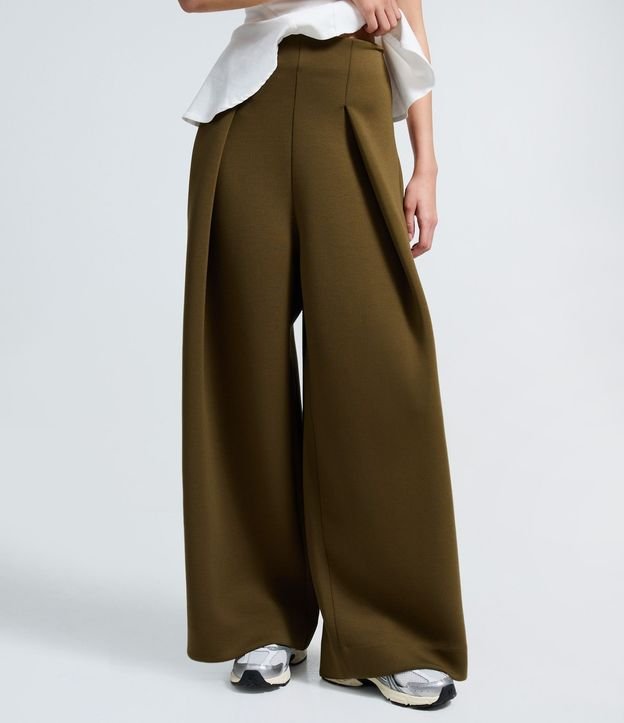 Pantalón Barrel en Algodón con Pliegues 3