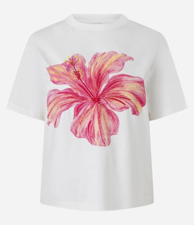 Blusa Boxy en Algodón con Estampa Floral 4
