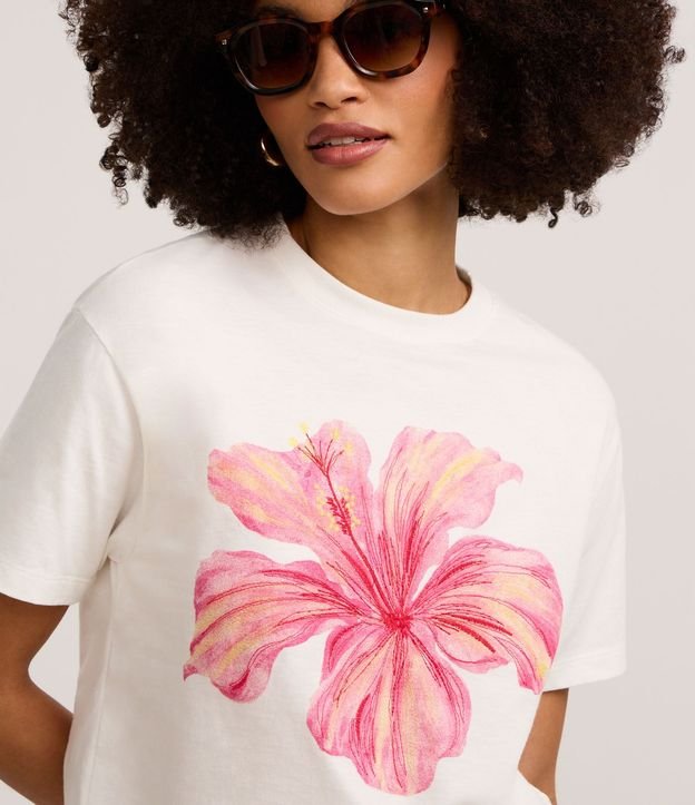 Blusa Boxy en Algodón con Estampa Floral 3