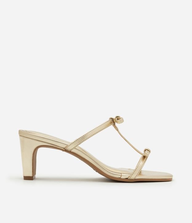 Sandalia Mule con Tiras Finas y Lacitos 1