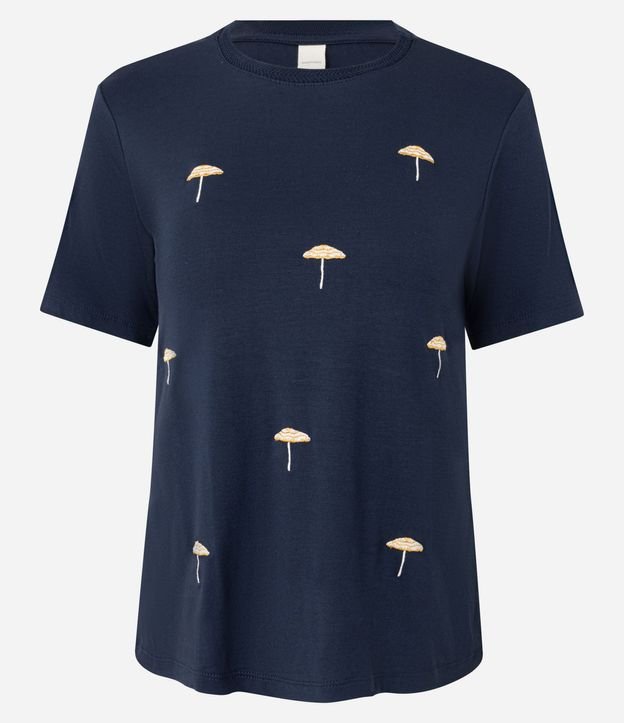 Blusa Slim en Viscolycra con Bordado de Paraguas 5