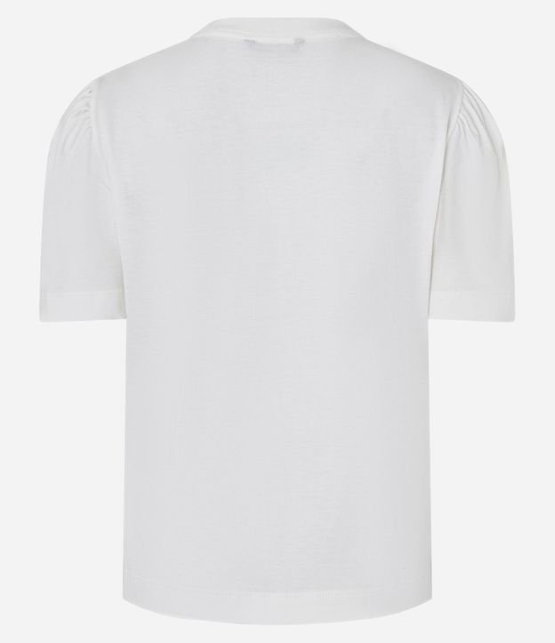 Blusa en Algodón con Estampa de Cuadros y Bordados Tropicais 7