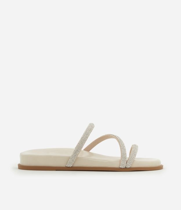 Sandalia Plana Mule con Asas Brillosas 1