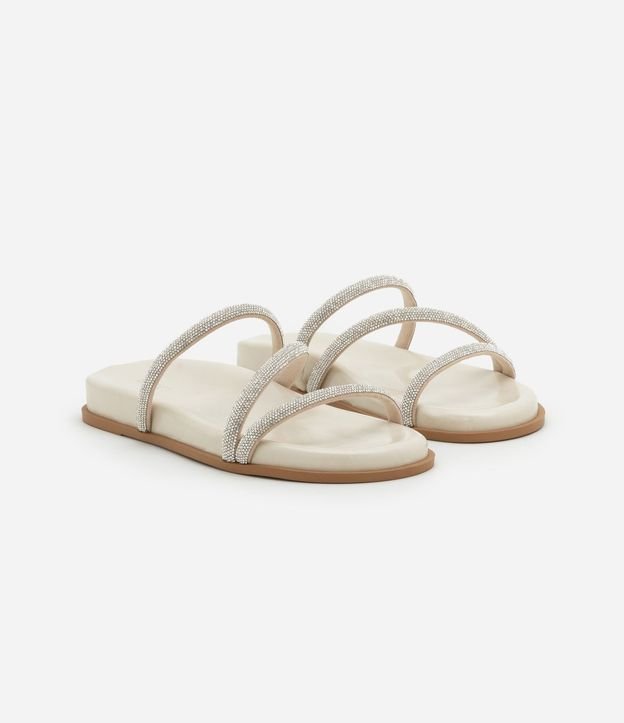 Sandalia Plana Mule con Asas Brillosas 2