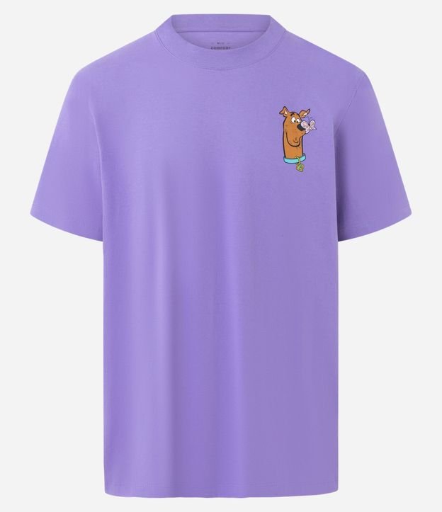 Remera Comfort en Media Malla con Estampa Scooby Doo 5