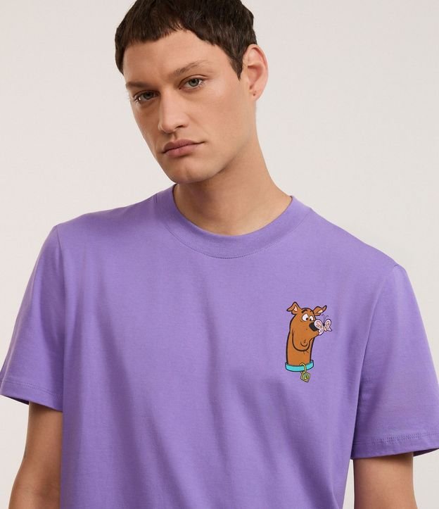 Remera Comfort en Media Malla con Estampa Scooby Doo 4