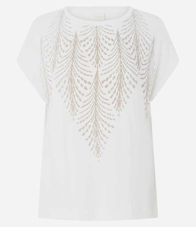 Blusa en Viscosa con Cuello Redondo y Glitter 5