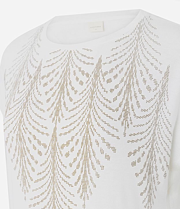 Blusa en Viscosa con Cuello Redondo y Glitter 6