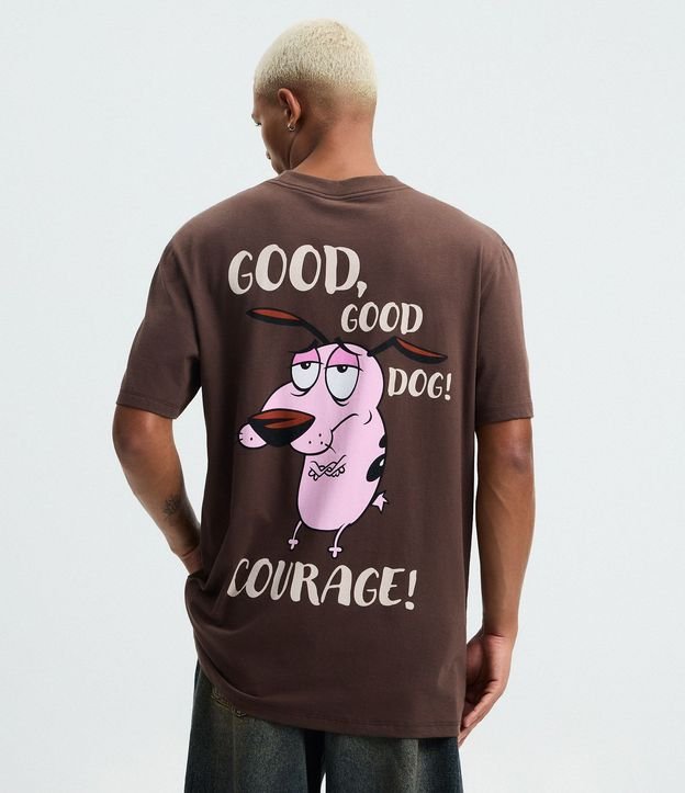 Remera Comfort en Algodón con Estampa de Coraje el Perro Cobarde