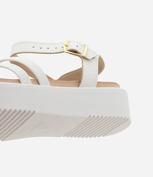 Sandalia Flatform Infantil con Tiras Cruzadas - Talle 26 al 34 3