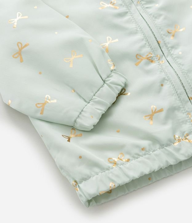 Campera Corta Viento Infantil con Estampa de Moñitas – Talle 0 a 18 Meses 5
