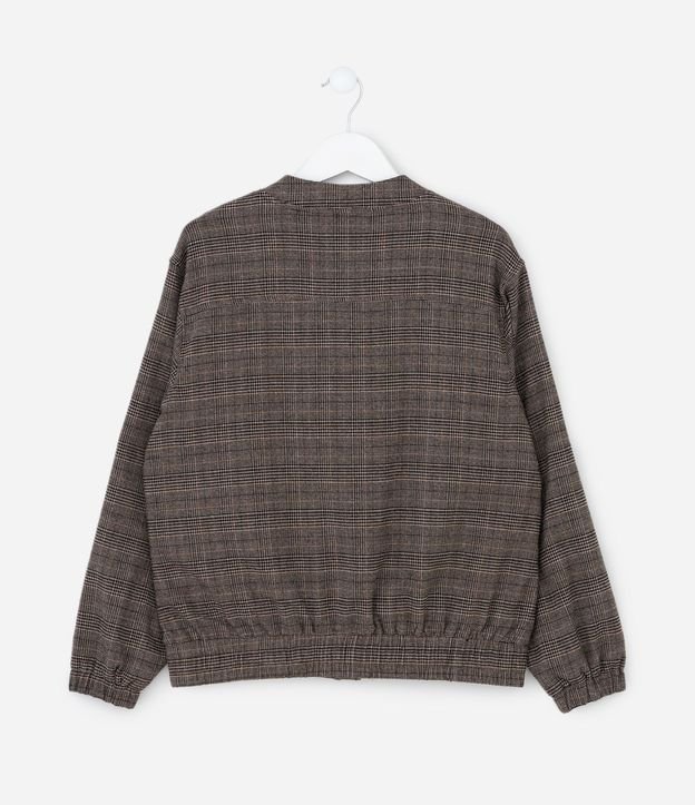 Campera Infantil Bomber en Oxford de Cuadros – Talle 5 a 14 años 3