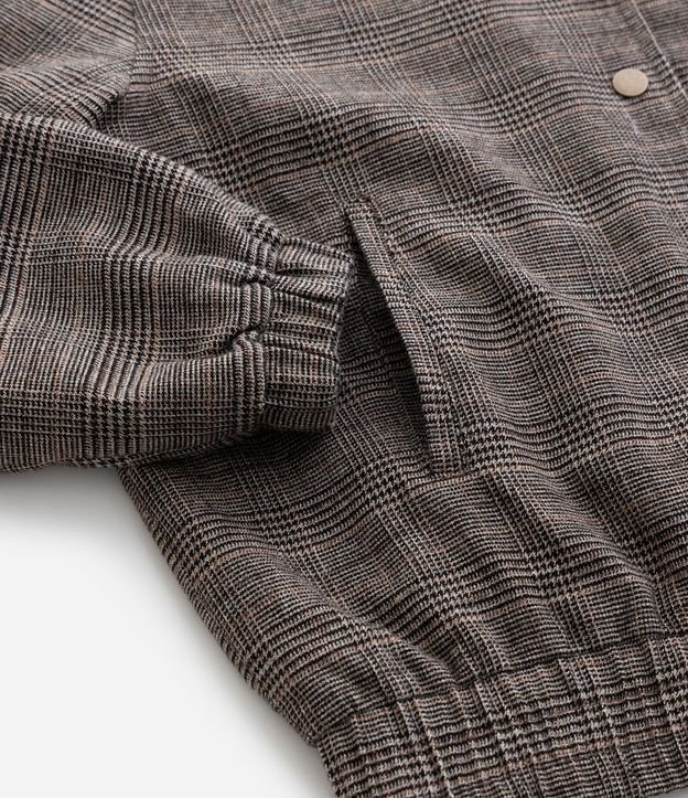 Campera Infantil Bomber en Oxford de Cuadros – Talle 5 a 14 años 5
