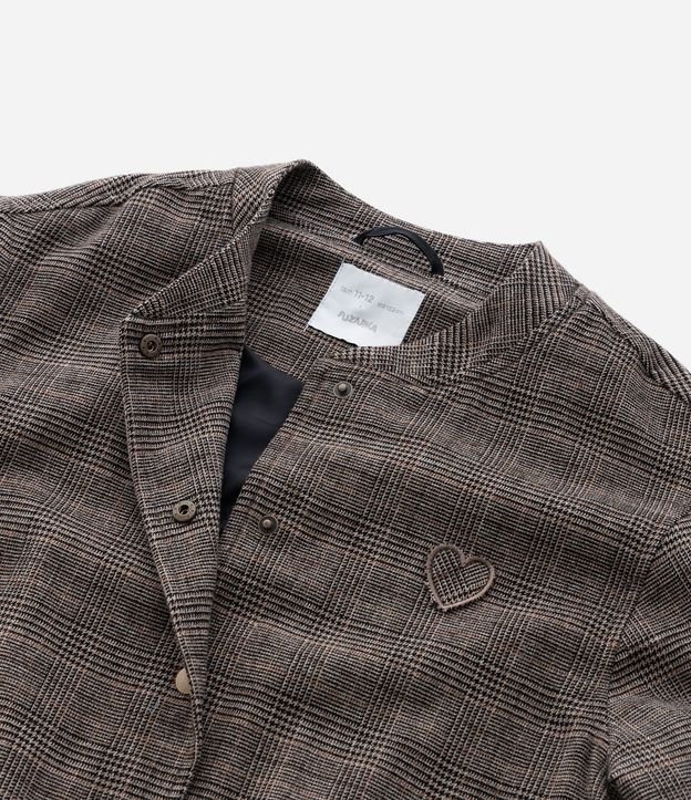 Campera Infantil Bomber en Oxford de Cuadros – Talle 5 a 14 años 6