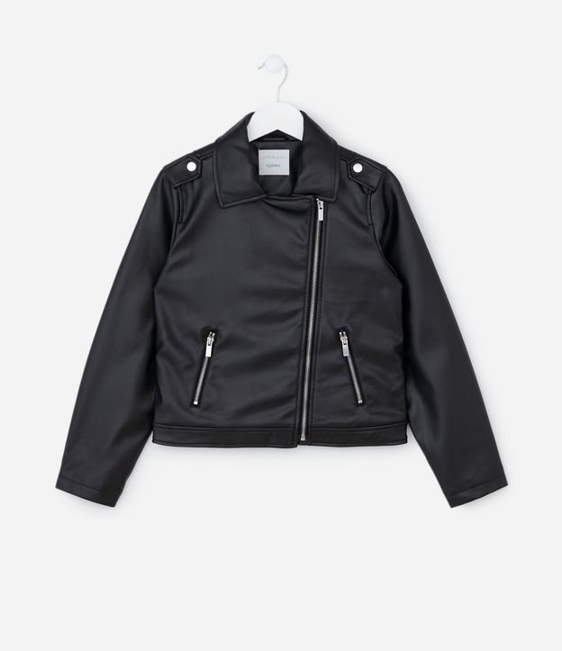 Campera Infantil Biker con Cremallera Assimétrica – Talle 5 a 14 años 3