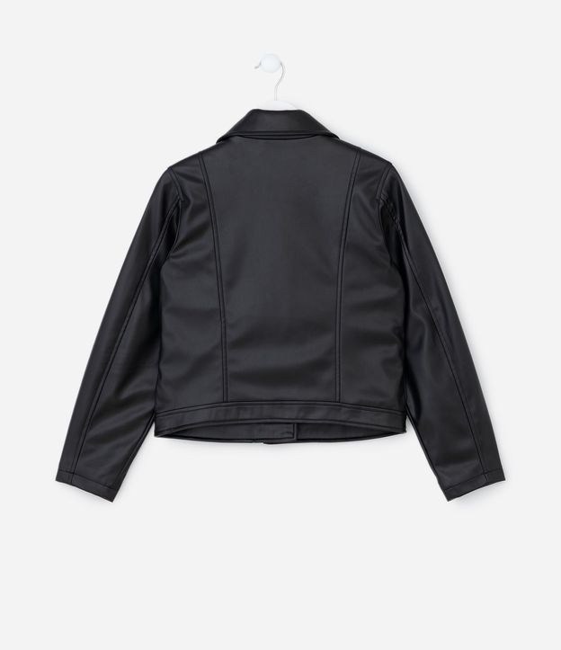 Campera Infantil Biker con Cremallera Assimétrica – Talle 5 a 14 años 4