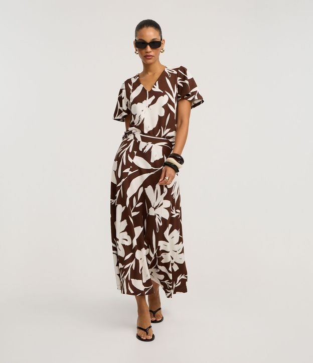 Blusa Sastre en Viscosa con Estampa Floral 2