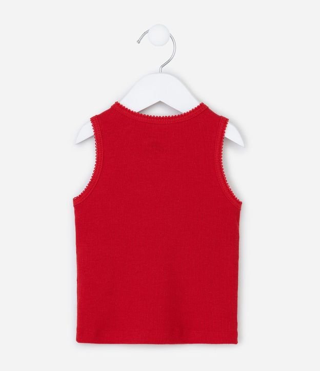 Musculosa Infantil en Ribana con Picueta en las Mangas - Tallas de 1 a 6 años 3