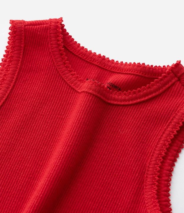 Musculosa Infantil en Ribana con Picueta en las Mangas - Tallas de 1 a 6 años 5