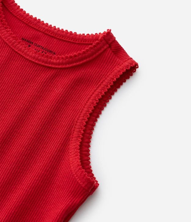 Musculosa Infantil en Ribana con Picueta en las Mangas - Tallas de 1 a 6 años 6