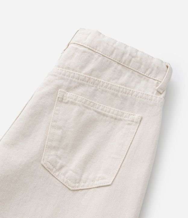 Pantalón Infantil Wide Leg en Sarga con Broderie en la Bajo - Tam  7 a 14 años 9