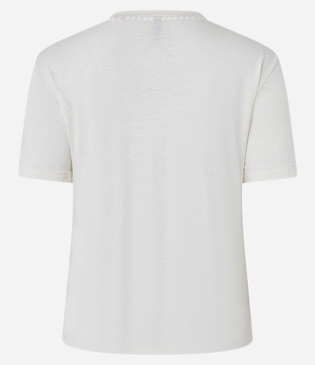 Blusa de Pijama en Viscosa con Estampado de Lazo 5