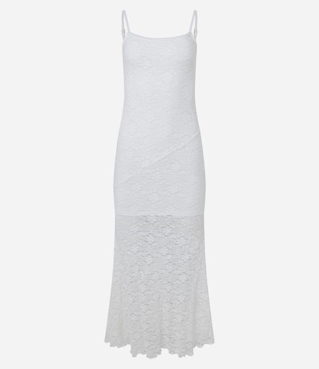 Vestido New Midi en Encaje con Bretel Fino 4