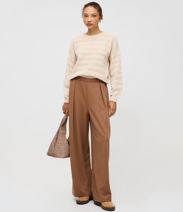Blusa en Punto Texturizado con Lineas Horizontales 2