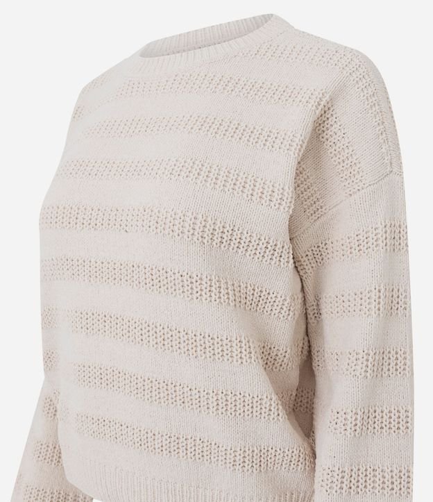 Blusa en Punto Texturizado con Lineas Horizontales 5