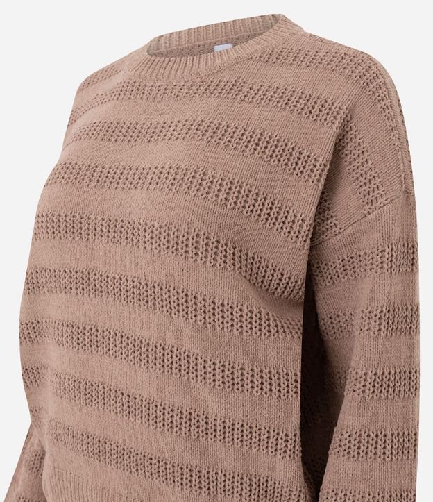 Blusa en Punto Texturizado con Lineas Horizontales 5