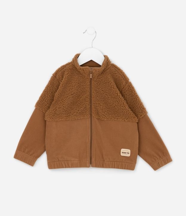 Conjunto Infantil con Campera en Sherpa y Pantalón - Talle 1 a 5/6 años 3