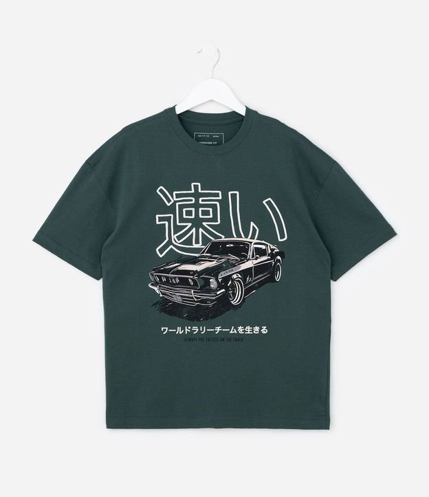 Remera Infantil Regular con Estampado de Japonismo - Talle 5 a 14 años 2