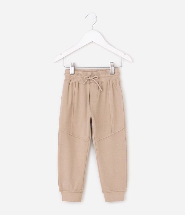 Pantalón Infantil en Fleece Canelado - Talle 1 a 6 años 2