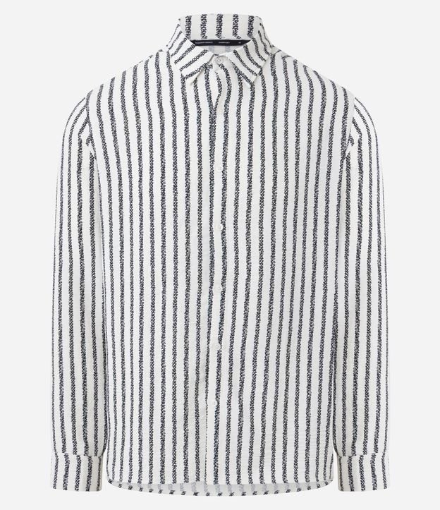 Camisa Comfort en Sastre con Rayas Verticales 5