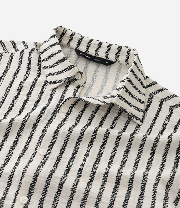 Camisa Comfort en Sastre con Rayas Verticales 7