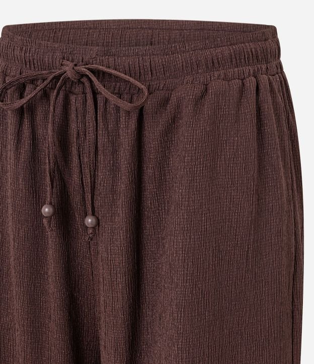 Pantalón Recto con Cintura Elástica y Lazo en la Cintura 2