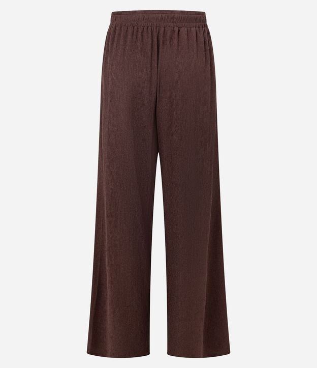 Pantalón Recto con Cintura Elástica y Lazo en la Cintura 3