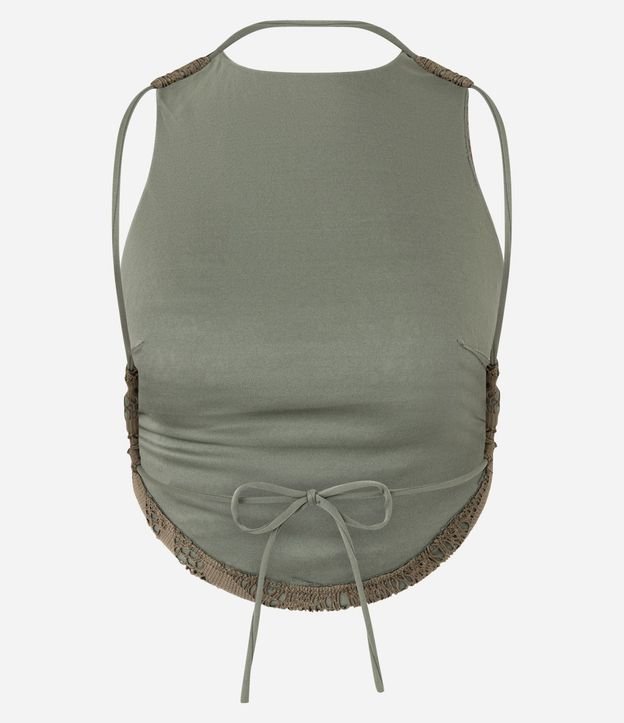 Blusa Frente Única en Encaje Texturizada 7
