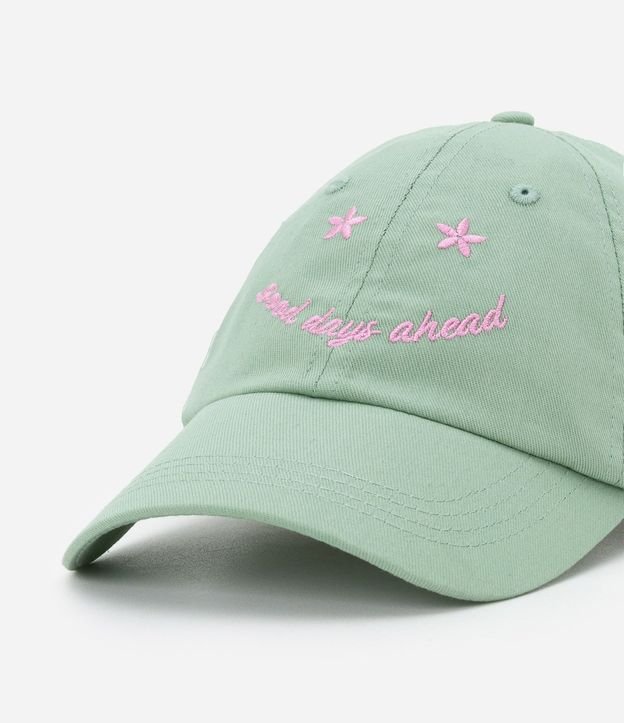 Gorra de Visera Curva en Sarga con Bordado Good Days Ahead 5